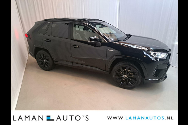 Toyota RAV4 2.5 Hybrid 218pk Black Edition | Panorama JBL CarPlay Halfleder ECC Nav 19" LMV ACC 360 Camera BSM Trekhaak | Hybrid Voorschoten