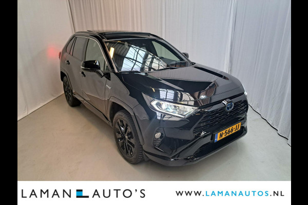 Toyota RAV4 2.5 Hybrid 218pk Black Edition | Panorama JBL CarPlay Halfleder ECC Nav 19" LMV ACC 360 Camera BSM Trekhaak | Hybrid Voorschoten