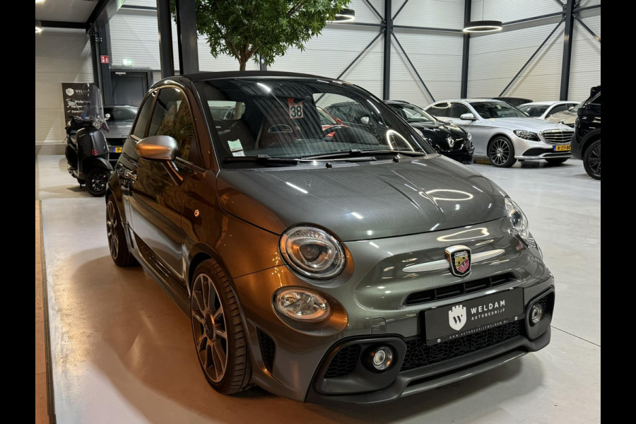 Fiat 500 1.4 T-Jet Abarth Turismo Cabriolet Garantie Sportuitlaat Carplay DigitaleDash Navi Schakelflippers Leder Spoiler Rijklaar