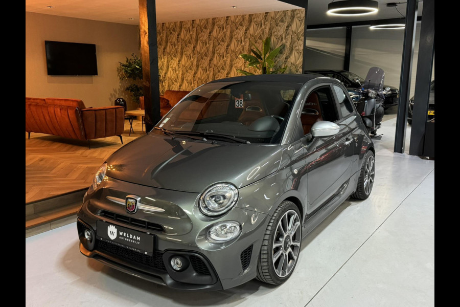 Fiat 500 1.4 T-Jet Abarth Turismo Cabriolet Garantie Sportuitlaat Carplay DigitaleDash Navi Schakelflippers Leder Spoiler Rijklaar