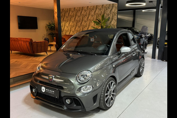 Fiat 500 1.4 T-Jet Abarth Turismo Cabriolet Garantie Sportuitlaat Carplay DigitaleDash Navi Schakelflippers Leder Spoiler Rijklaar