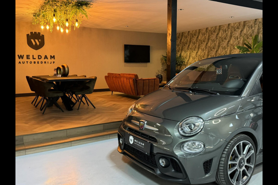 Fiat 500 1.4 T-Jet Abarth Turismo Cabriolet Garantie Sportuitlaat Carplay DigitaleDash Navi Schakelflippers Leder Spoiler Rijklaar