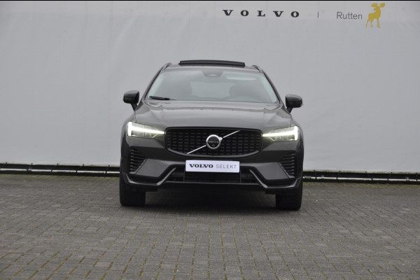 Volvo XC60 T6 350PK Automaat Plug-in hybrid AWD Plus Dark Long range / Adaptieve cruise control / Panoramadak / Apple carplay / Parkeersensoren met 360 camera / Elektrische achterklep / Elektrische stoelen met geheugen / Stoel en stuurwielverwarming