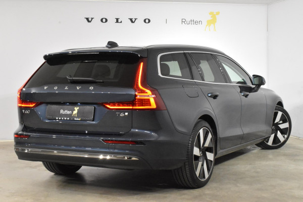 Volvo V60 T6 350PK Automaat Plug-in hybrid AWD Essential Edition / Driver assist / Moritz leder Blond / Park Assist voor / Extra getint glas / 19'' 6 Spaaks velgen