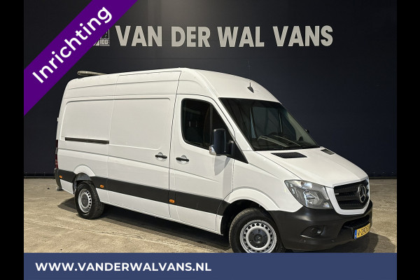 Mercedes-Benz Sprinter 316 CDI 164pk L2H2 inrichting Airco | 2800kg trekhaak | Camera | Omvormer | Cruisecontrol Chauffeursstoel, Parkeersensoren