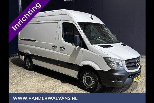 Mercedes-Benz Sprinter 316 CDI 164pk L2H2 inrichting Airco | 2800kg trekhaak | Camera | Omvormer | Cruisecontrol Chauffeursstoel, Parkeersensoren