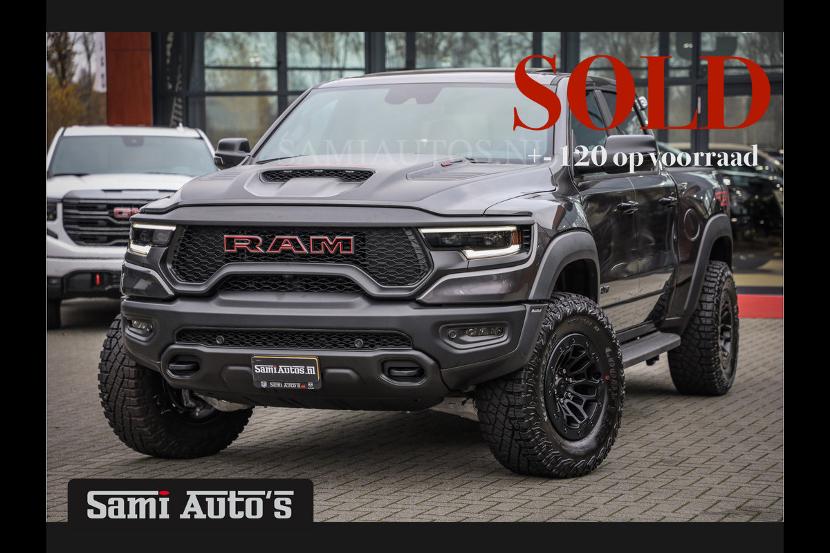 Dodge Ram 1500 TRX | 6.2 V8 712PK HELLCAT | BOM VOL | CARBON | GRANITE | ALL-IN PRIJS | CREW CAB | GRIJSKENTEKEN | 5 PERSOONS | DC | DUBBELE CABINE | VOORRAAD NR 2088 - 4151