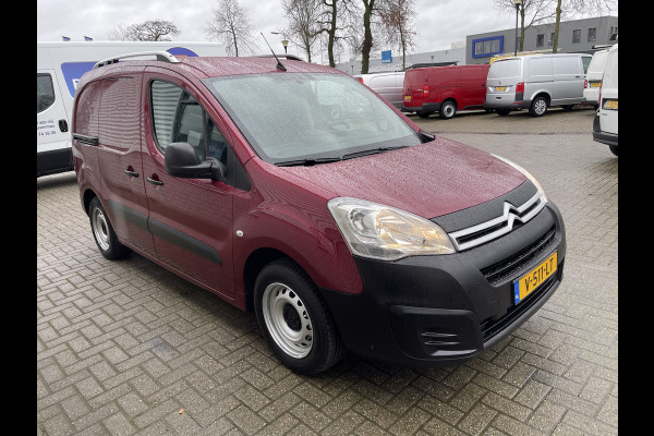 Citroën Berlingo 1.6 BlueHDI 75 Comfort / vaste prijs rijklaar € 7950 ex btw / lease vanaf € 146 / euro 6 diesel / airco / cruise / navi / dakrails / bordeaux rood metallic