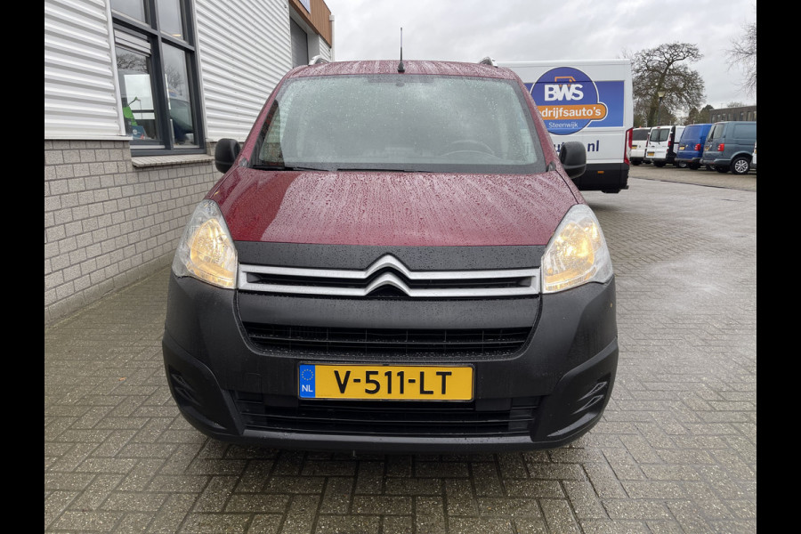 Citroën Berlingo 1.6 BlueHDI 75 Comfort / vaste prijs rijklaar € 7950 ex btw / lease vanaf € 146 / euro 6 diesel / airco / cruise / navi / dakrails / bordeaux rood metallic