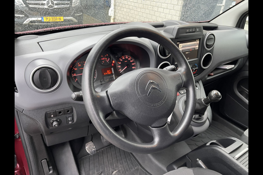 Citroën Berlingo 1.6 BlueHDI 75 Comfort / vaste prijs rijklaar € 7950 ex btw / lease vanaf € 146 / euro 6 diesel / airco / cruise / navi / dakrails / bordeaux rood metallic