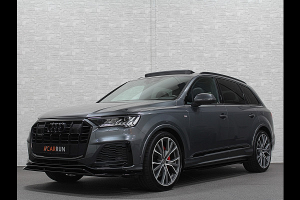 Audi Q7 55 V6 Hybrid S-Line Sportpack 63dkm! | 360 | Laser | Acc | Headup | Pano | Luchtvering | Memory | Lane & Side assist | Sportstoelen | Black optic | Bovag Garantie.