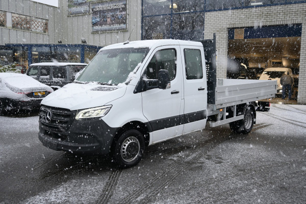 Mercedes-Benz Sprinter 519 CDI DC L3 Open laadbak Lier/kraan, Geveerde stoel, MBUX navigatie