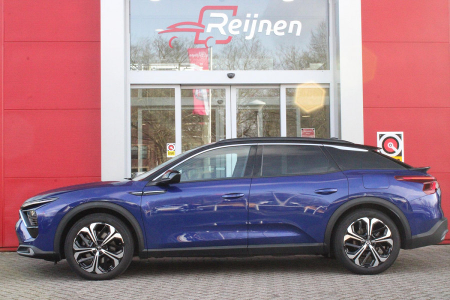 Citroën C5 X 1.6 Plug-in 225PK Hybrid BUSINESS PLUS | HEAD UP DISPLAY | ELEKTRISCH BEDIENBARE VOORSTOELEN MET GEHEUGENFUNSCTIE | KEYLESS ENTRY/START | ACHTERUITRIJ CAMERA | LEDEREN BEKLEDING | AFNEEMBARE TREKHAAK | DODEHOEK DETECTIE | STOEL/STUUR VERWARMING | DRAADLOZE TELEFOONLADER | DRAADLOZE APPLE CARPLAY/ANDROID AUTO | MASSAGE STOELEN | NAVIGATIE | ADAPTIVE CRUISE CONTROL | VERWARMBARE VOORRUIT |