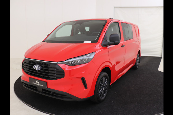 Ford Transit Custom 320L L2H1 TREND 150 PK DUBBEL CABINE 6 PERSOONS ( BPM VRIJ ) LED AIRCO CRUISE CONTROL CAMERA NAVIGATIE DMV CARPLAY LANE ASSIST 4 JAAR GARANTIE TOT 200.000 KILOMETER