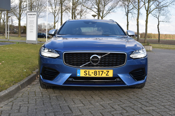 Volvo V90 T8 407PK Automaat AWD R-Design | Trekhaak | ACC | Blis | Camera | 19"LMV | Stoelverwarming