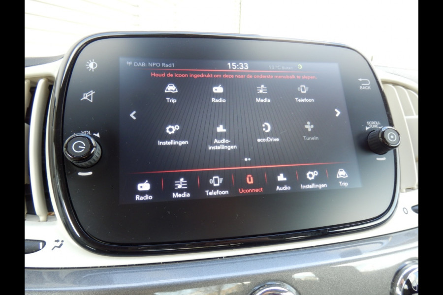 Fiat 500 70pk | Hybride | Lounge | Airco | Apple Carp. / Andr. Auto