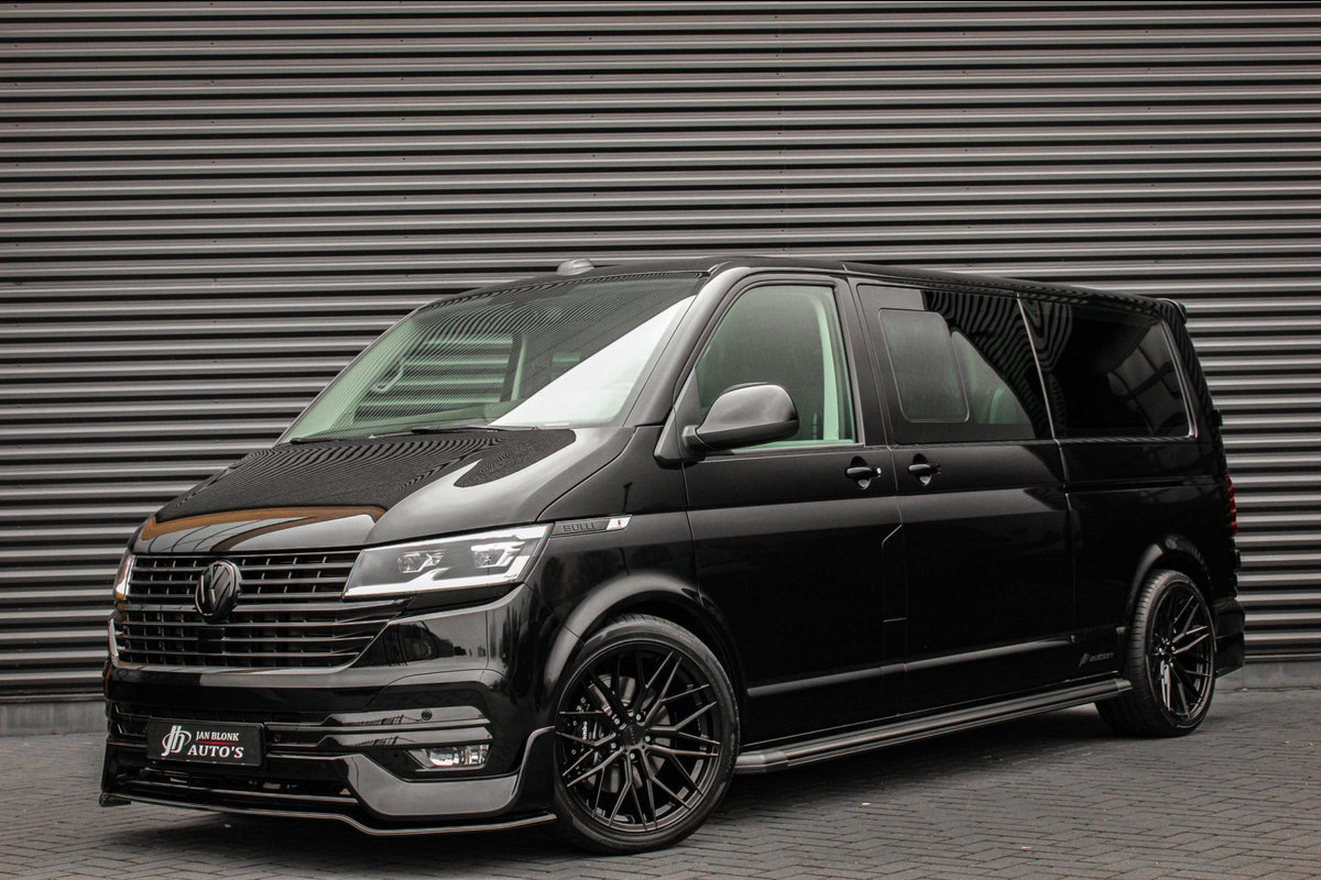 Volkswagen Transporter 2.0 TDI L2H1 204PK BULLI FULL BLACK / JB- EDITION / 2X ELEK. SCHUIFDEUR / VERLAGINGSVEREN / DUBBEL CABINE