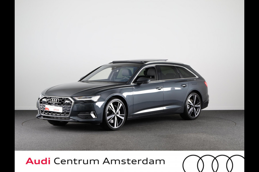 Audi A6 Avant 50 TFSI e quattro Advanced edition 299 pk S-tronic | Verlengde garantie | Navigatie | Panoramadak | Trekhaak uitklapbaar | Parkeersensoren (Park assist ) | Rondomzicht camera | Stoelverwarming V+A | Bang & Olufsen |