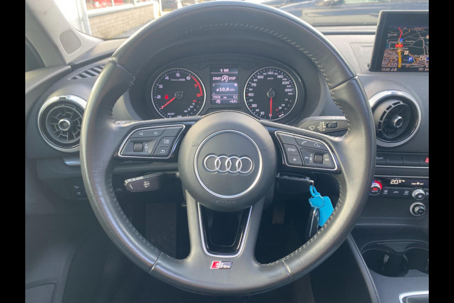 Audi A3 Sportback 1.0 TFSI Sport S Line Edition |Pano-Opendak|Electr-Trekhaak|Leder-Stof|Stoelverw|Xenon|Cruise|PDC|Clima