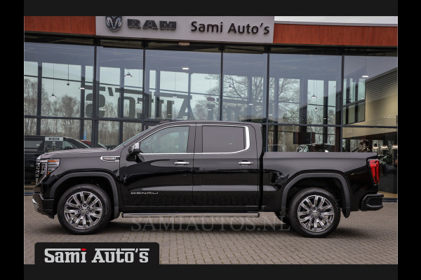 GMC Sierra Denali 6.2 V8 426PK | BLACK LEDER | HUD | ALLE OPTIES | HEAD-UP | LANE ASSIST | 360 CAMERA | VIRTUAL COCKPIT | DUBBELE CABINE | 5 PERSOONS | PICK UP | Voorraad Nr 418902