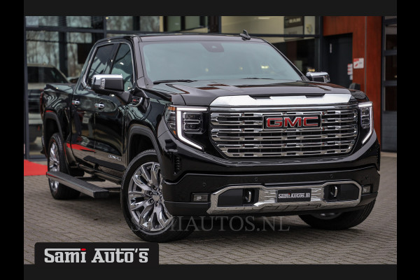 GMC Sierra Denali 6.2 V8 426PK | BLACK LEDER | HUD | ALLE OPTIES | HEAD-UP | LANE ASSIST | 360 CAMERA | VIRTUAL COCKPIT | DUBBELE CABINE | 5 PERSOONS | PICK UP | Voorraad Nr 418902