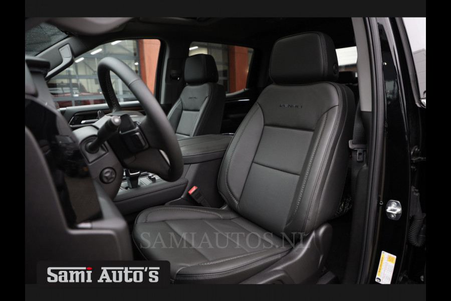 GMC Sierra Denali 6.2 V8 426PK | BLACK LEDER | HUD | ALLE OPTIES | HEAD-UP | LANE ASSIST | 360 CAMERA | VIRTUAL COCKPIT | DUBBELE CABINE | 5 PERSOONS | PICK UP | Voorraad Nr 418902