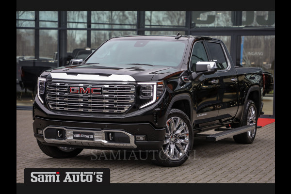 GMC Sierra Denali 6.2 V8 426PK | BLACK LEDER | HUD | ALLE OPTIES | HEAD-UP | LANE ASSIST | 360 CAMERA | VIRTUAL COCKPIT | DUBBELE CABINE | 5 PERSOONS | PICK UP | Voorraad Nr 418902