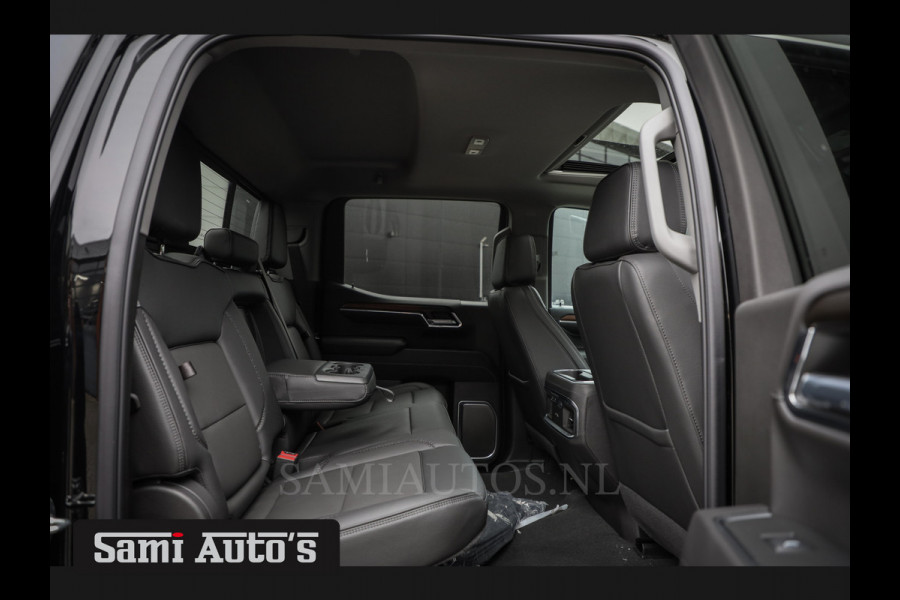 GMC Sierra Denali 6.2 V8 426PK | BLACK LEDER | HUD | ALLE OPTIES | HEAD-UP | LANE ASSIST | 360 CAMERA | VIRTUAL COCKPIT | DUBBELE CABINE | 5 PERSOONS | PICK UP | Voorraad Nr 418902