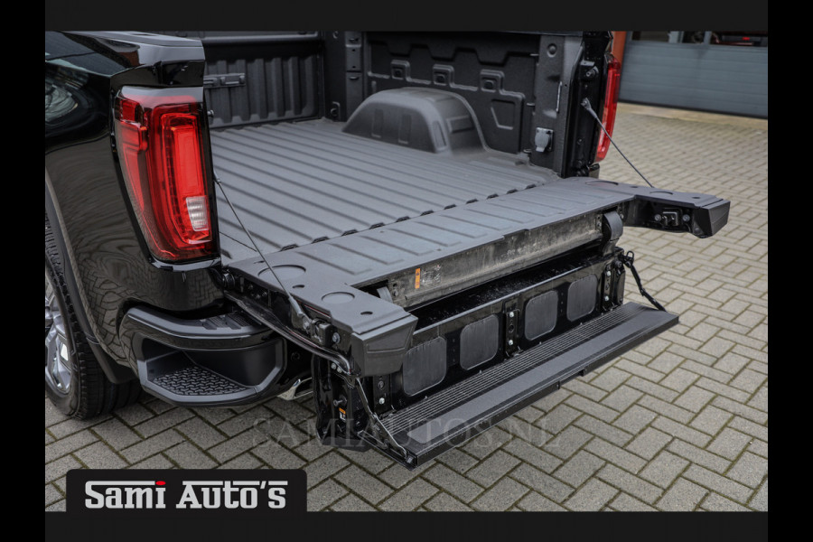 GMC Sierra Denali 6.2 V8 426PK | BLACK LEDER | HUD | ALLE OPTIES | HEAD-UP | LANE ASSIST | 360 CAMERA | VIRTUAL COCKPIT | DUBBELE CABINE | 5 PERSOONS | PICK UP | Voorraad Nr 418902