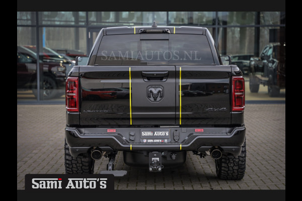 Dodge Ram 1500 DE MEEST LUXUEUZE PICK UP LIMITED NIGHT HIGH OUTPUT H.O 540PK 706 Nm 2025 | XB9 | MASSAGE | BOM VOL | CREW CAB | DUBBELE CABINE | GRIJSKENTEKEN | VOORRAAD NR 2353 - 5412