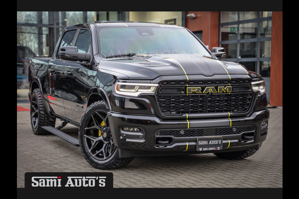 Dodge Ram 1500 DE MEEST LUXUEUZE PICK UP LIMITED NIGHT HIGH OUTPUT H.O 540PK 706 Nm 2025 | XB9 | MASSAGE | BOM VOL | CREW CAB | DUBBELE CABINE | GRIJSKENTEKEN | VOORRAAD NR 2353 - 5412