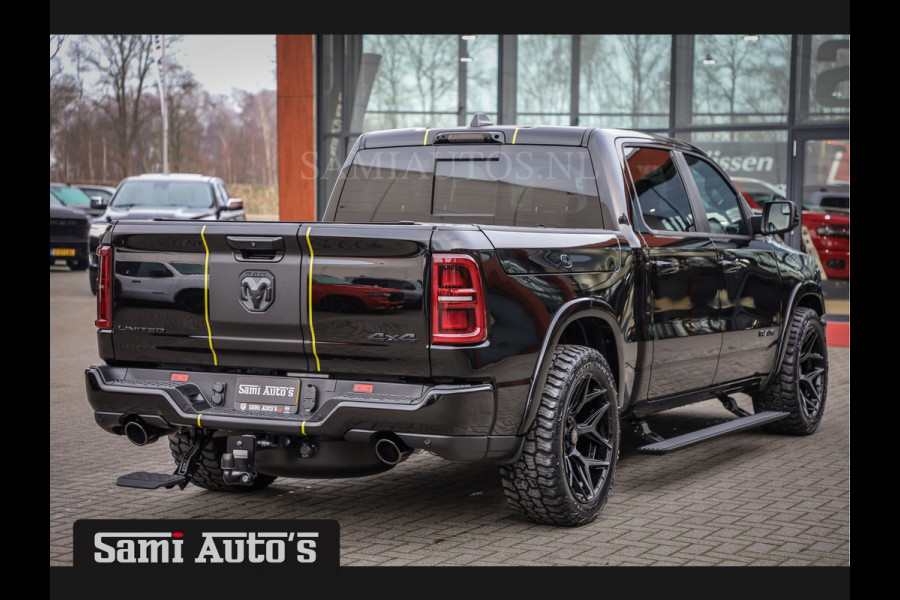 Dodge Ram 1500 DE MEEST LUXUEUZE PICK UP LIMITED NIGHT HIGH OUTPUT H.O 540PK 706 Nm 2025 | XB9 | MASSAGE | BOM VOL | CREW CAB | DUBBELE CABINE | GRIJSKENTEKEN | VOORRAAD NR 2353 - 5412