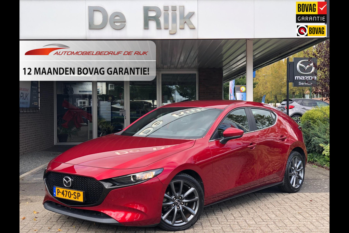 Mazda 3 2.0 SkyActiv-G 122 Comfort | ACC, 18'' LMV, Navi, Camera, Stoel+Stuurverw., Climate | Dealeroh. | 'Soul Crystal Red'