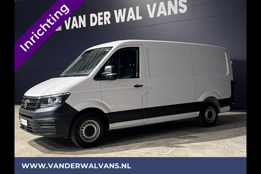 Volkswagen Crafter 2.0 TDI 141pk L3H2 L2H1 inrichting Euro6 Airco | Camera | Apple Carplay | Android Auto | Parkeersensoren Bijrijdersbank, 3000kg trekvermogen