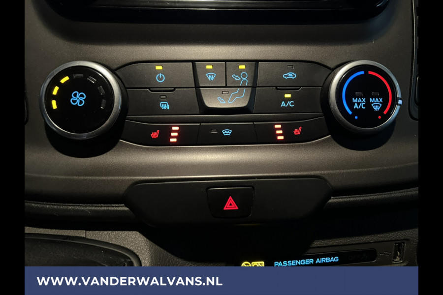 Ford Transit 2.0 TDCI 131pk L3H2 Euro6 Airco | Camera | Navigatie | Android Auto LED, Cruisecontrol, Parkeersensoren, Stoelverwarming, Verwarmde voorruit, 2800kg trekvermogen