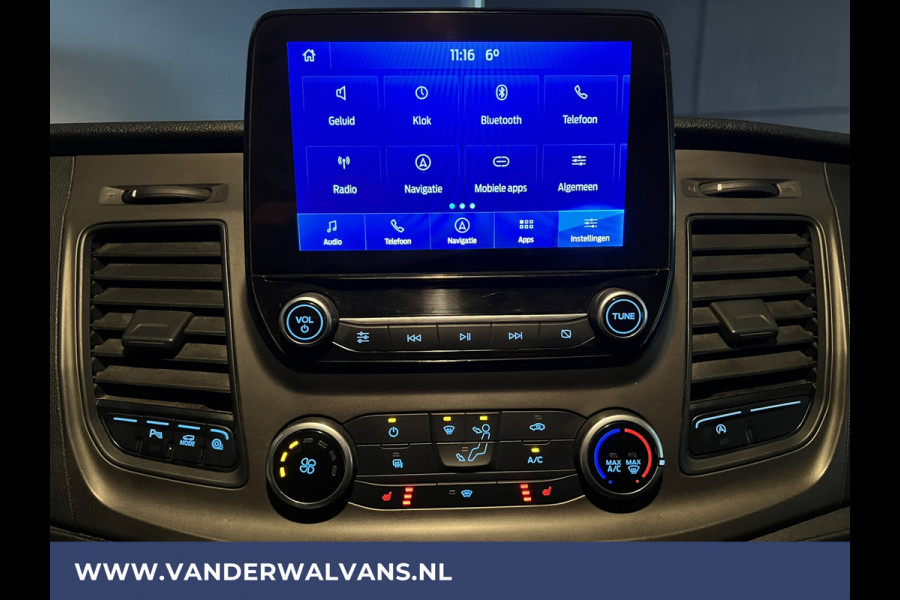 Ford Transit 2.0 TDCI 131pk L3H2 Euro6 Airco | Camera | Navigatie | Android Auto LED, Cruisecontrol, Parkeersensoren, Stoelverwarming, Verwarmde voorruit, 2800kg trekvermogen