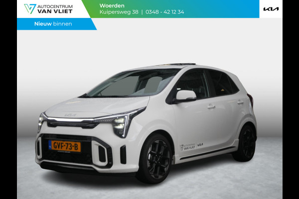 Kia Picanto 1.0 DPI GT-Line | Carplay | Clima | Stoel-stuurverwarming | Navi | Cruise | Schuifk-kanteldak | Keyless |