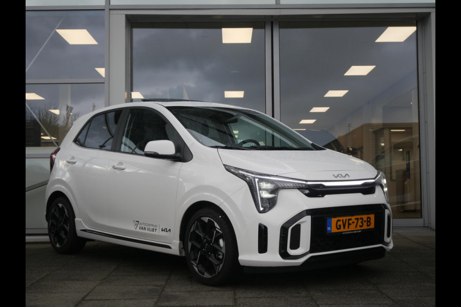 Kia Picanto 1.0 DPI GT-Line | Carplay | Clima | Stoel-stuurverwarming | Navi | Cruise | Schuifk-kanteldak | Keyless |