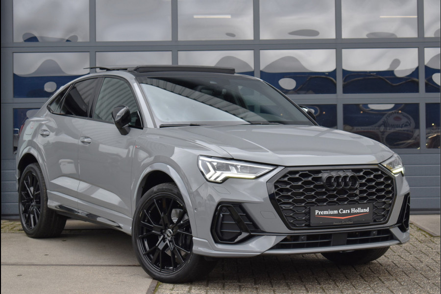 Audi Q3 Sportback 45 TFSI e S-Line 245 Pk Nardo Grey Pano Memory Leder Keyless Sfeer Matrix 20 Inch