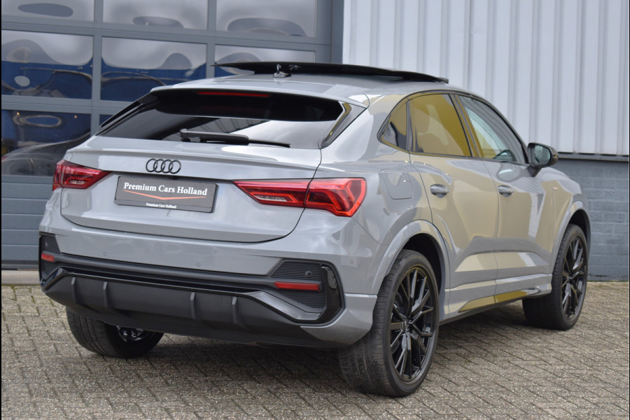 Audi Q3 Sportback 45 TFSI e S-Line 245 Pk Nardo Grey Pano Memory Leder Keyless Sfeer Matrix 20 Inch