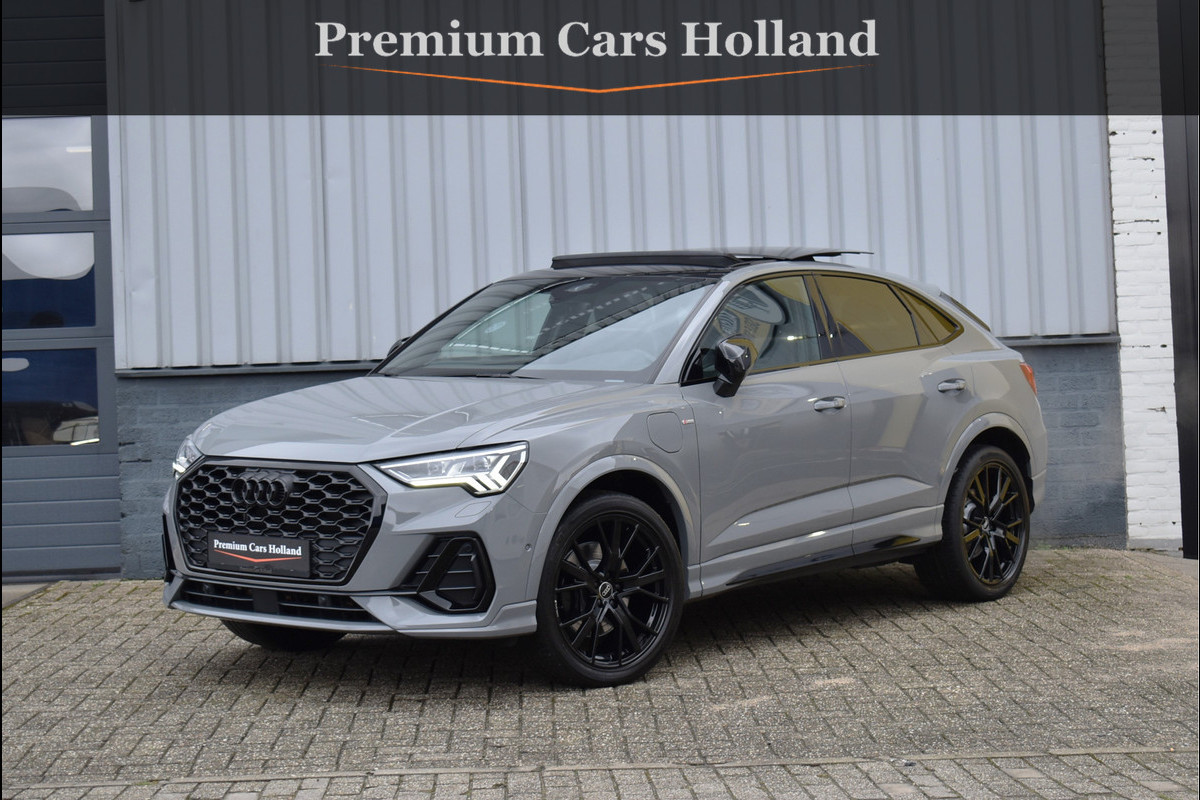 Audi Q3 Sportback 45 TFSI e S-Line 245 Pk Nardo Grey Pano Memory Leder Keyless Sfeer Matrix 20 Inch