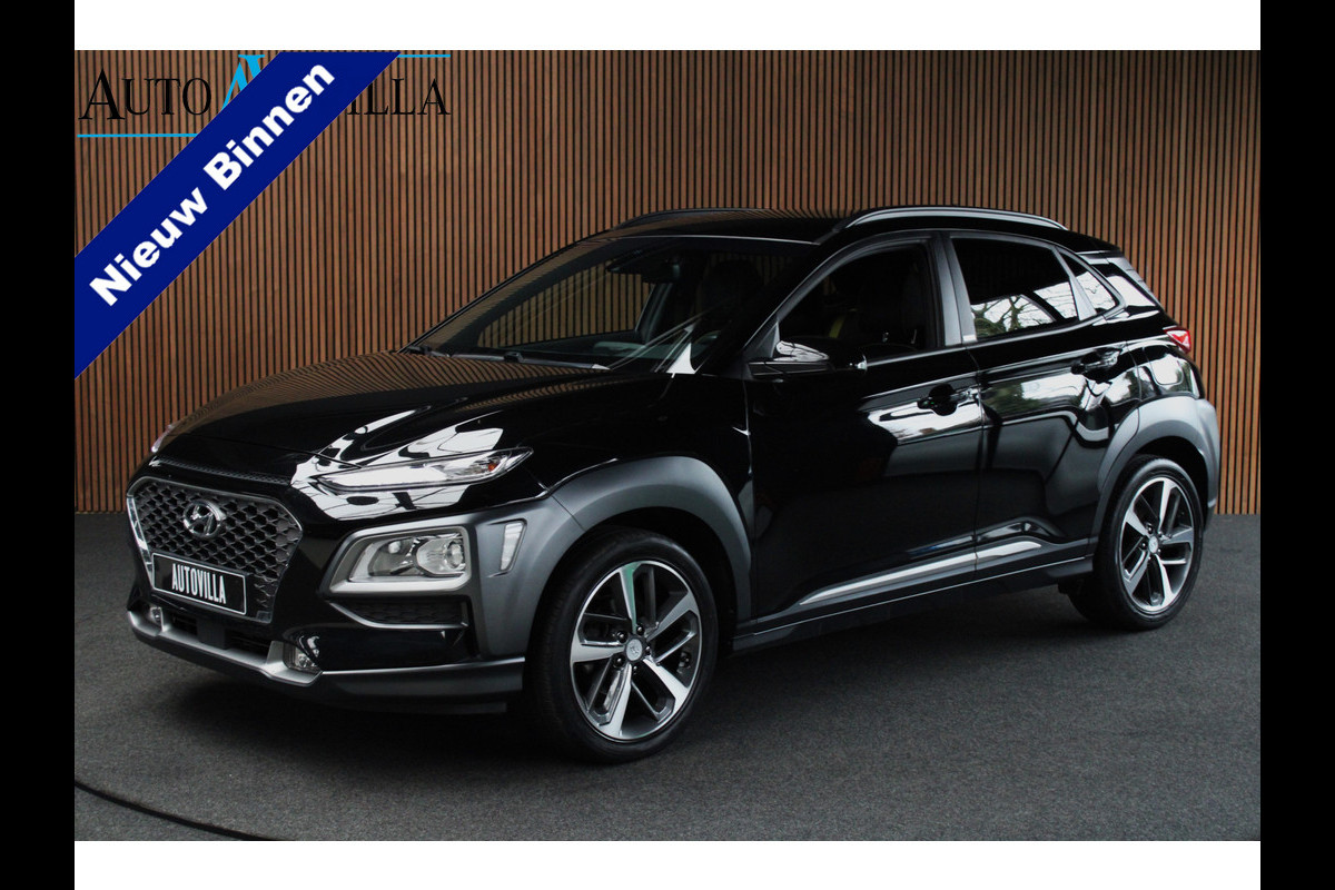 Hyundai Kona 1.0 T-GDI Navi Leer Krell Stoel & Stuurverwarm. Climate PDC LM velgen BTW auto!