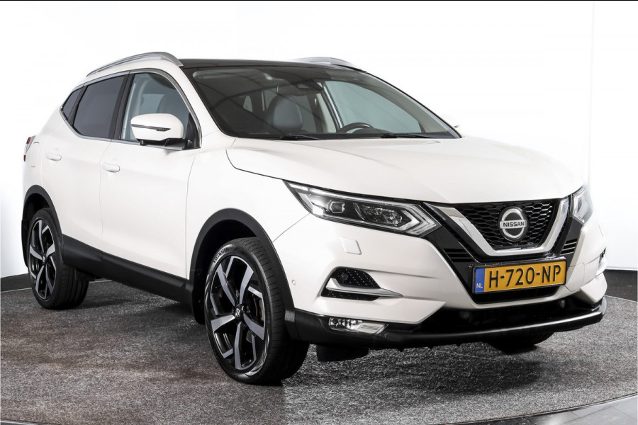 Nissan QASHQAI 1.3 DIG-T 140 PK Tekna | Pano | Cruise | Stoelverw. | PDC | 360 Camera | NAV+App. Connect | ECC | LM 19" | Trekhaak |