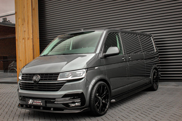 Volkswagen Transporter 2.0 TDI L2H1 204PK FULL BLACK / JB- EDITION / LEDEREN BEKLEDING / VERLAGINGSVEREN / APPLE CARPLAY / SPOILER