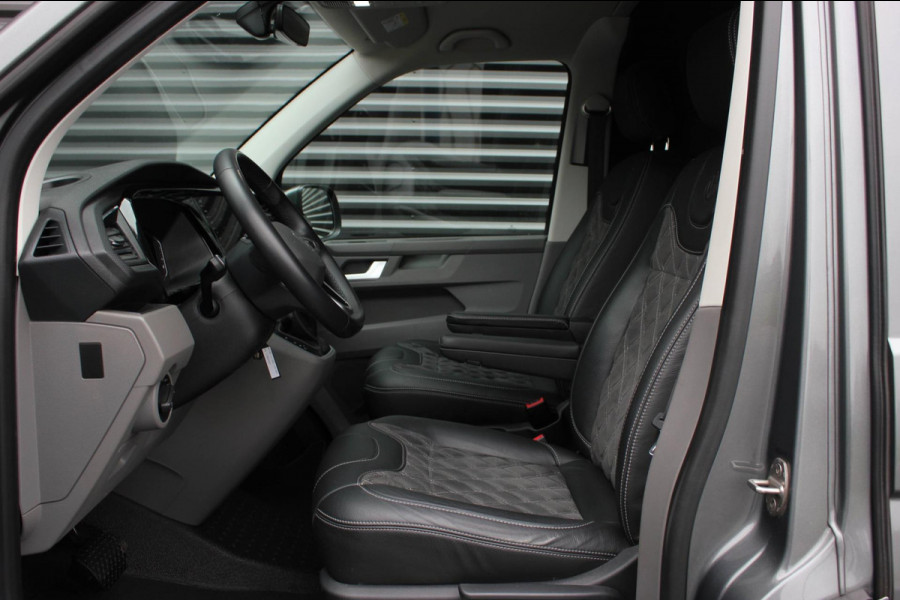 Volkswagen Transporter 2.0 TDI L2H1 204PK FULL BLACK / JB- EDITION / LEDEREN BEKLEDING / VERLAGINGSVEREN / APPLE CARPLAY / SPOILER