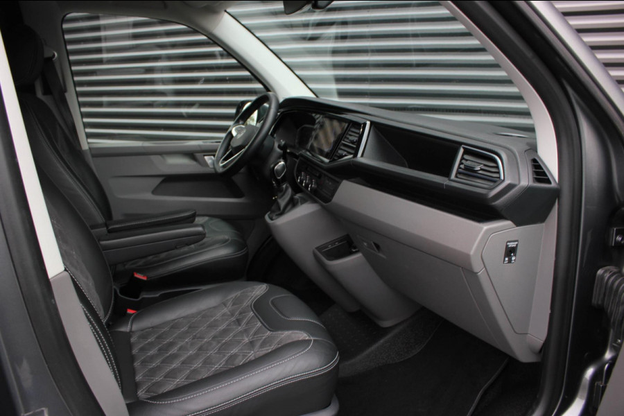 Volkswagen Transporter 2.0 TDI L2H1 204PK FULL BLACK / JB- EDITION / LEDEREN BEKLEDING / VERLAGINGSVEREN / APPLE CARPLAY / SPOILER