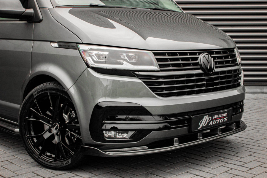 Volkswagen Transporter 2.0 TDI L2H1 204PK FULL BLACK / JB- EDITION / LEDEREN BEKLEDING / VERLAGINGSVEREN / APPLE CARPLAY / SPOILER