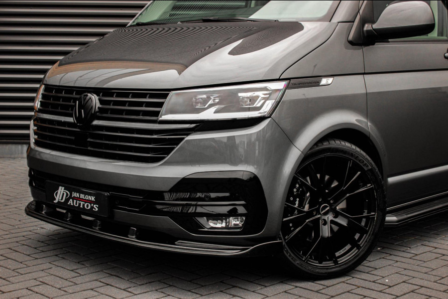 Volkswagen Transporter 2.0 TDI L2H1 204PK FULL BLACK / JB- EDITION / LEDEREN BEKLEDING / VERLAGINGSVEREN / APPLE CARPLAY / SPOILER