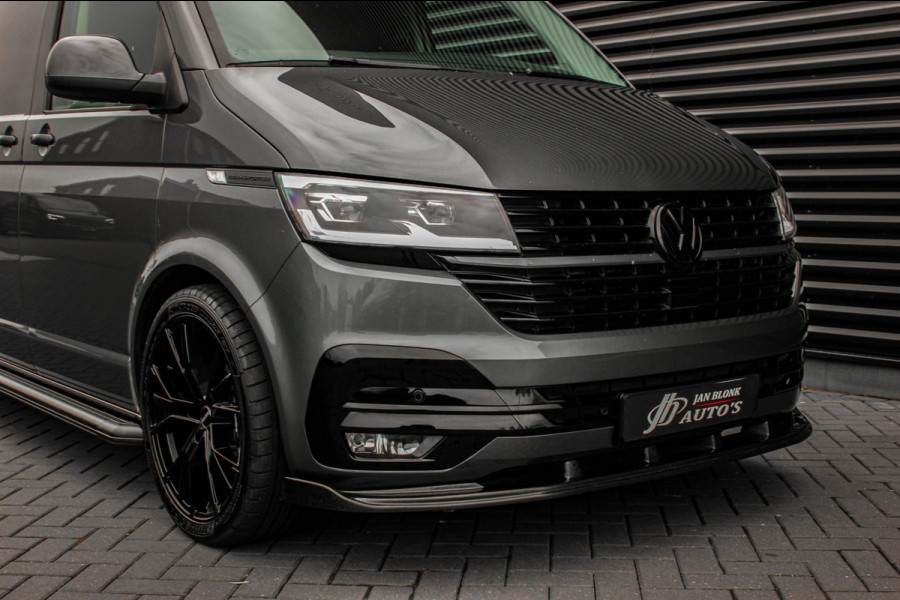 Volkswagen Transporter 2.0 TDI L2H1 204PK FULL BLACK / JB- EDITION / LEDEREN BEKLEDING / VERLAGINGSVEREN / APPLE CARPLAY / SPOILER