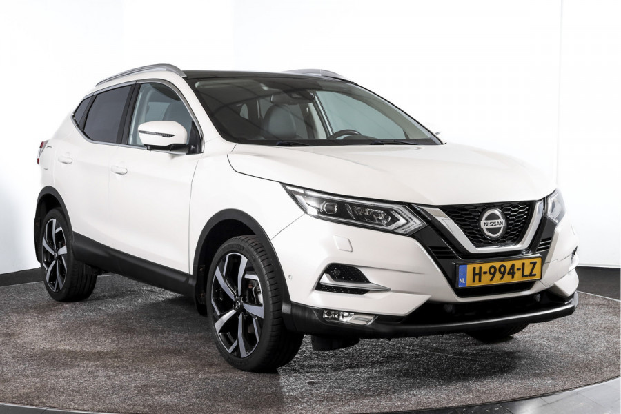 Nissan QASHQAI 1.3 DIG-T 140 PK Tekna | Pano | Cruise | Stoelverw. | PDC | 360 Camera | NAV+App. Connect | ECC | LM 19" | Trekhaak |